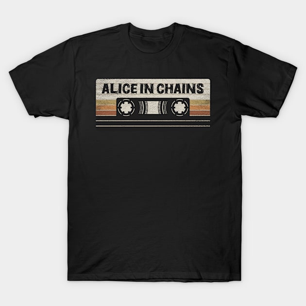 Alice In Chains Mix Tape T-Shirt by getinsideart